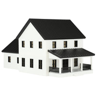1/64 White & Black Modern Farmhouse, 3D Printed